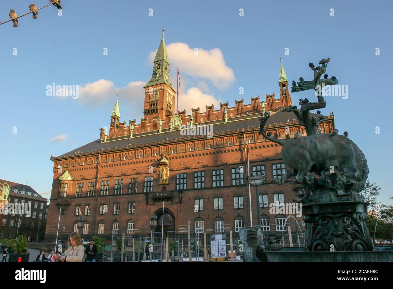 Copenhagen, Denamrk - Ottobre 22 2006 : le strade della bellissima città di Copenhagen Foto Stock