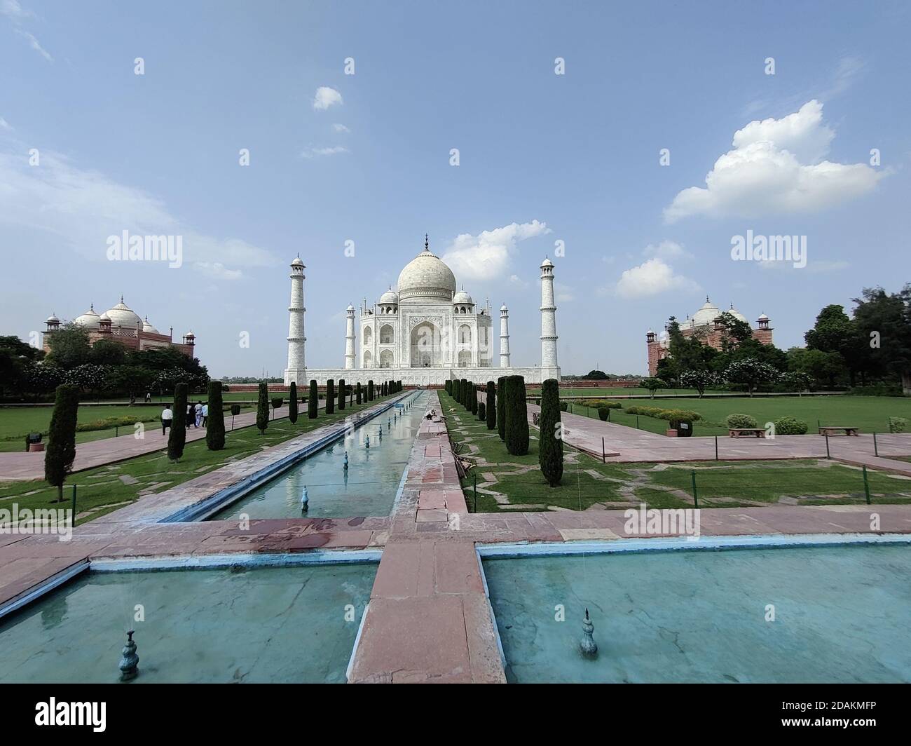 Una delle sette meraviglie del mondo - Taj Mahal Foto Stock