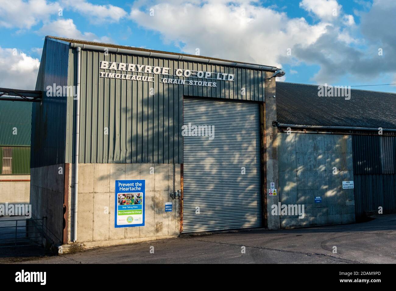 Barryroe Co-Op negozi di cereali a Timoleague, West Cork, Irlanda. Foto Stock