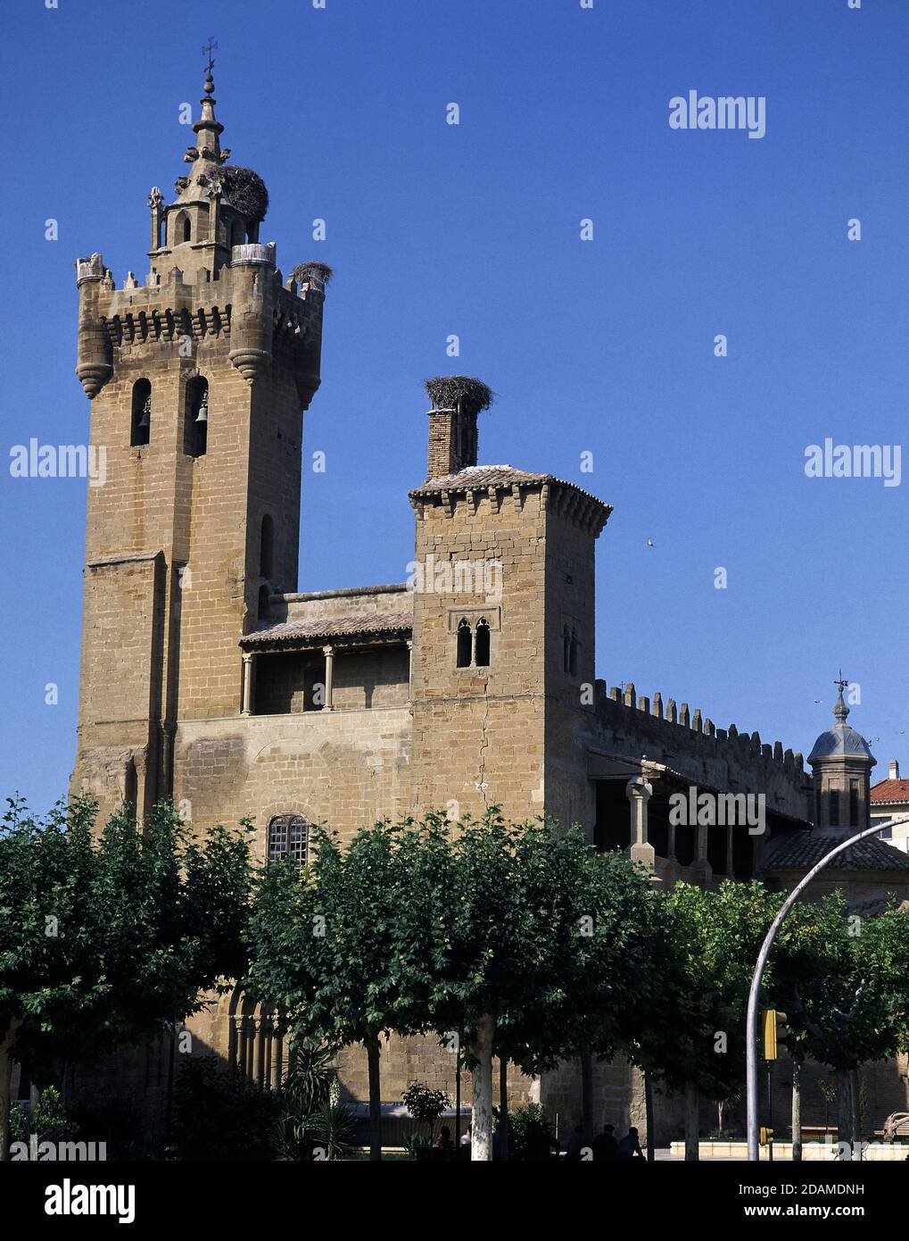 IGLESIA DEL SALVADOR DE EJEA DE LOS CABALLEROS. LOCALITÀ: IGLESIA DEL SALVADOR. EJEA DE LOS CABALLEROS. Saragozza. SPAGNA. Foto Stock