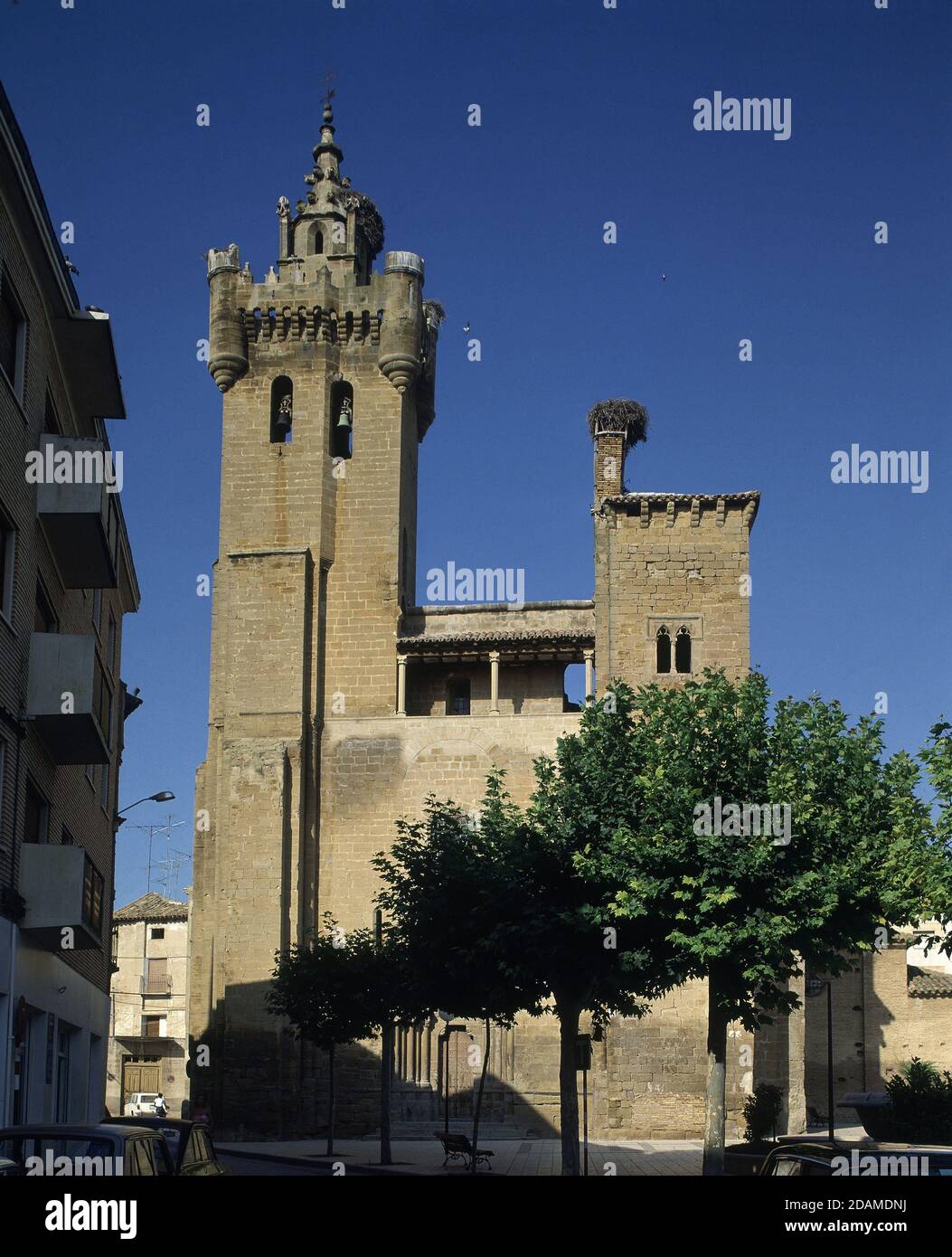 IGLESIA DEL SALVADOR DE EJEA DE LOS CABALLEROS. LOCALITÀ: IGLESIA DEL SALVADOR. EJEA DE LOS CABALLEROS. Saragozza. SPAGNA. Foto Stock