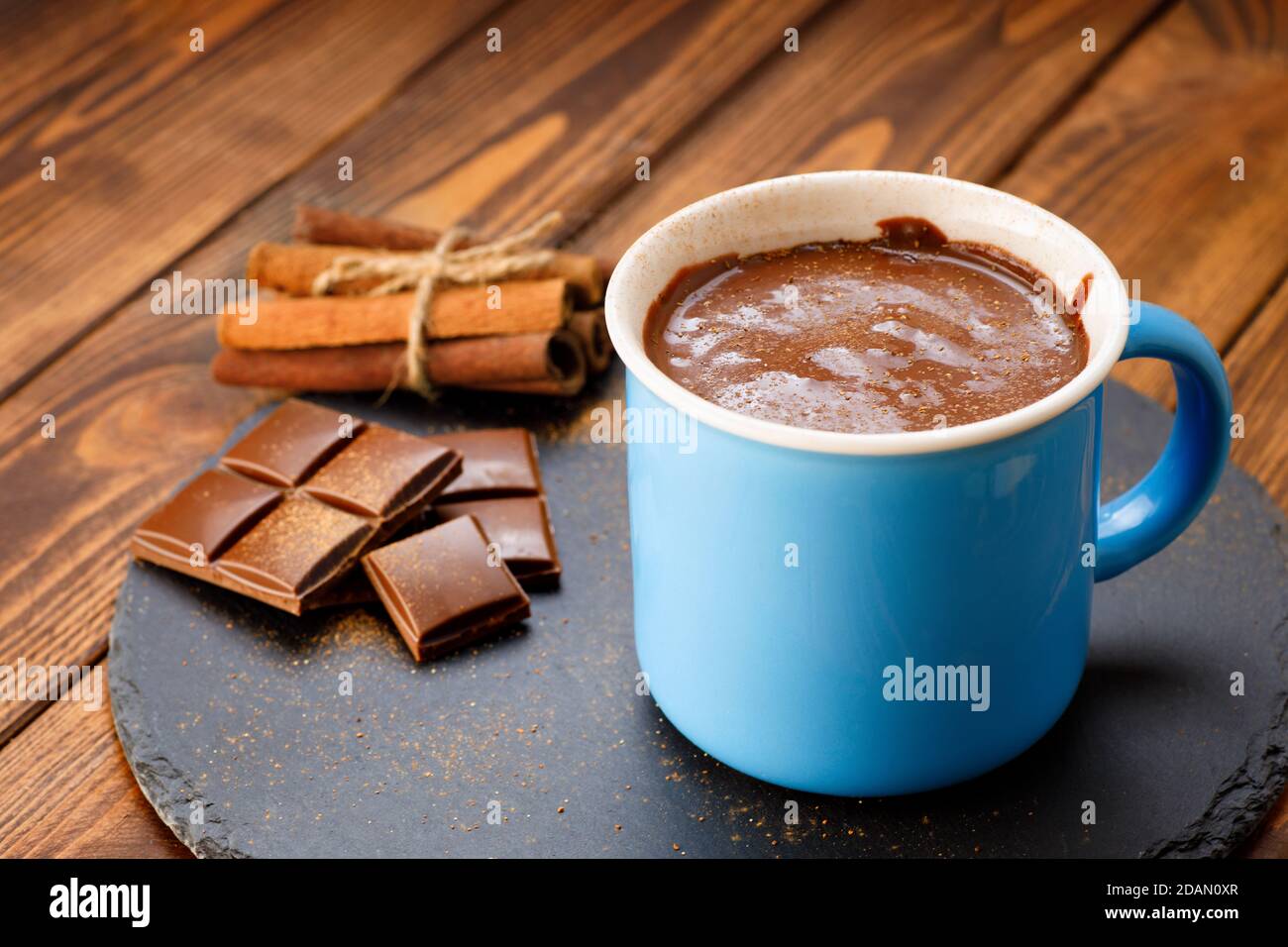 Tazza di cioccolata calda Foto Stock