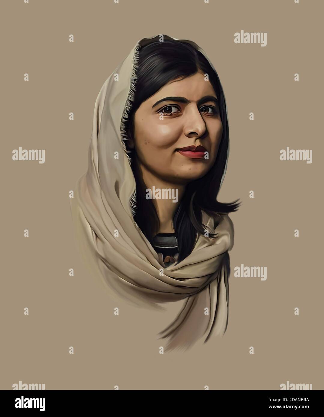 Un nobile vincitore del premio Malala Yousufzai della mia città Foto Stock