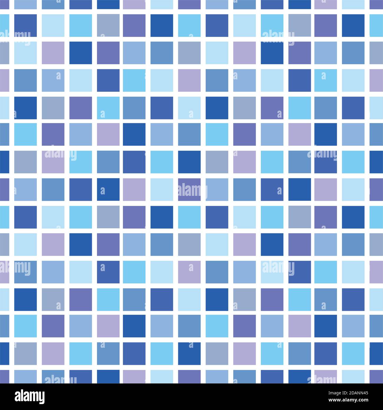 Tessere mosaico blu. Texture sfondo. Piastrelle in mosaico Illustrazione Vettoriale