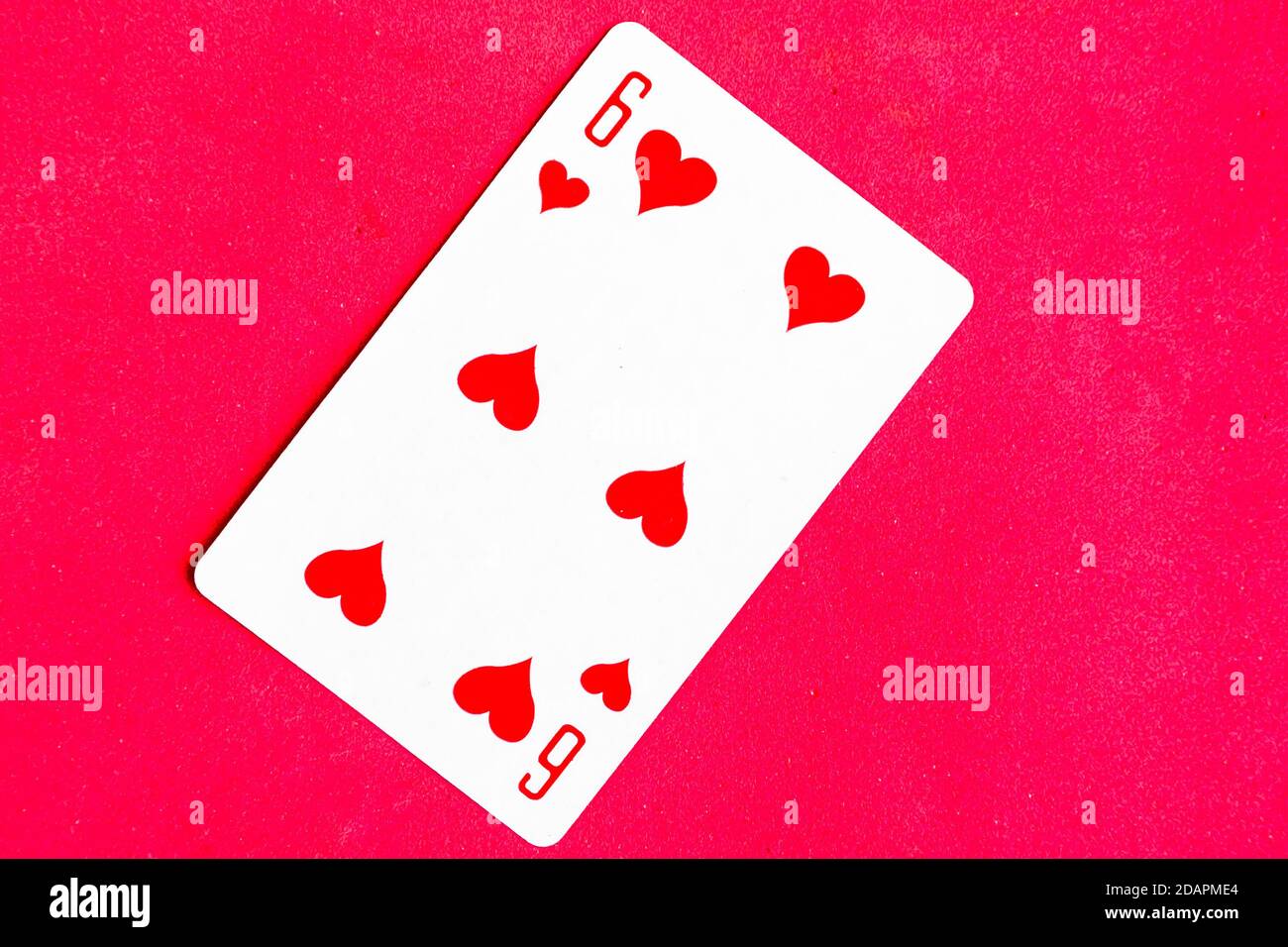 6 di diamanti carta da gioco sei di diamanti carte da gioco Foto stock -  Alamy