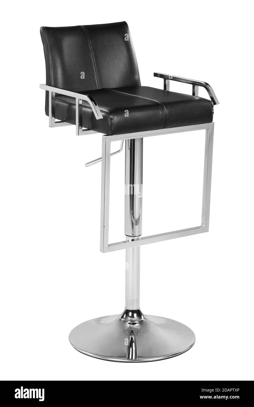 Moderna poltrona da bar su sfondo bianco. Foto Stock