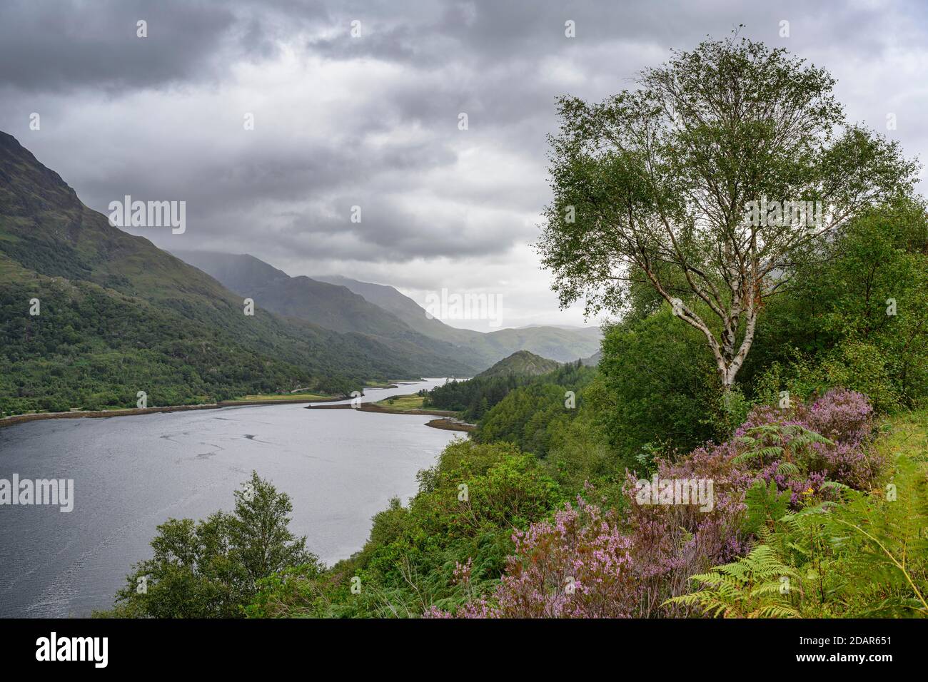 Gran Bretagna, Highland, vista su Loch Leven, Scozia Foto Stock