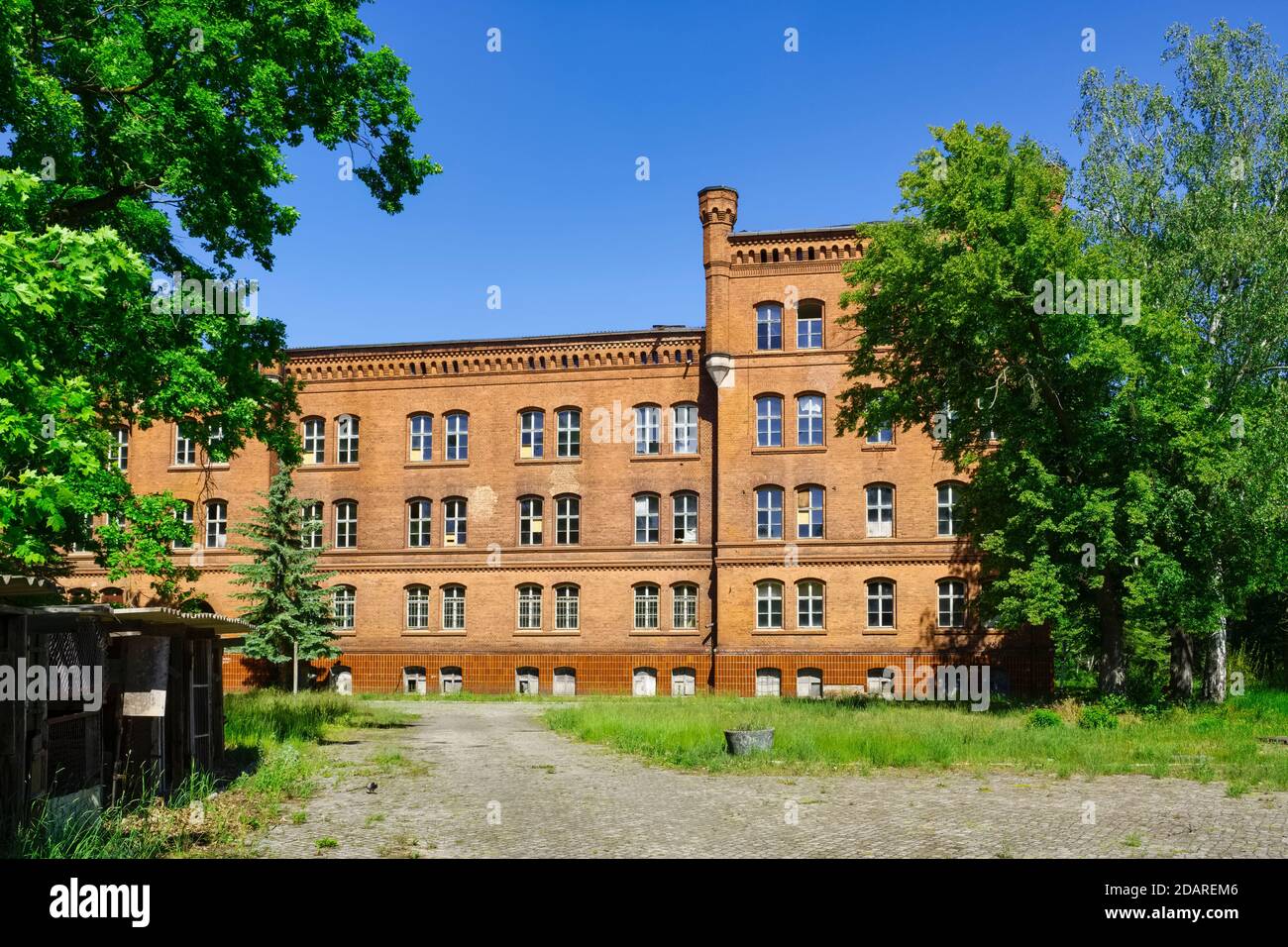 Ex centro di ricerca dell'esercito di Kummersdorf, Brandeburgo, Germania Foto Stock