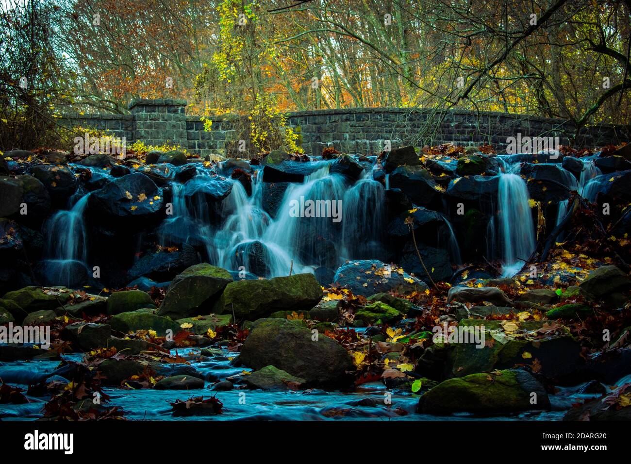 Clove Lakes cascata Foto Stock