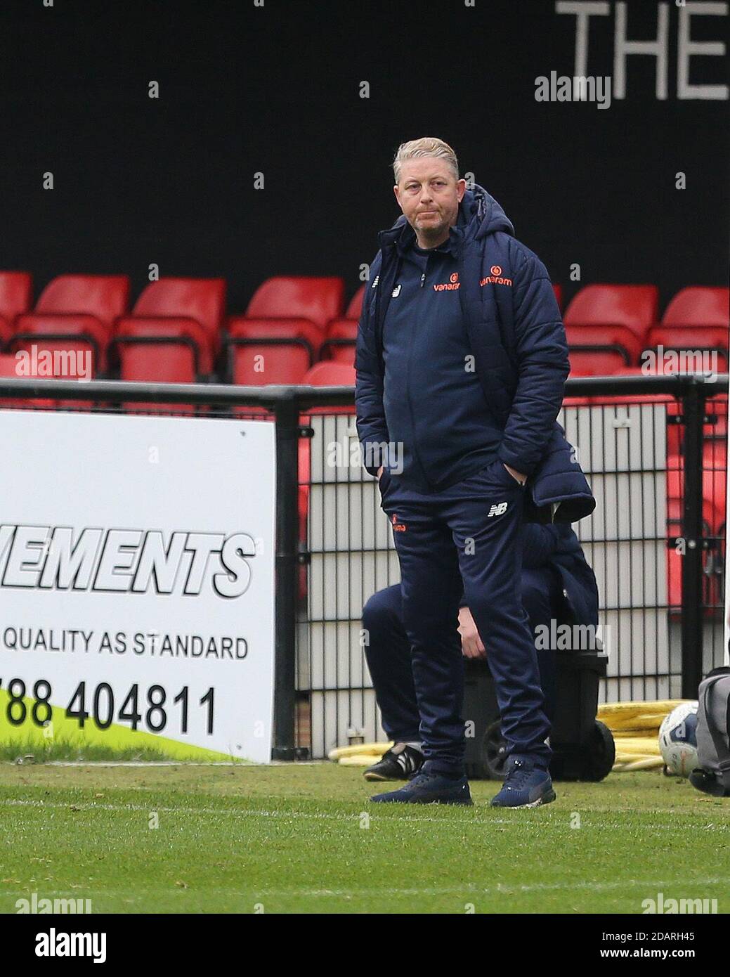 DARLINGTON, INGHILTERRA. 14 NOVEMBRE durante la partita Vanarama National League North tra Darlington e AFC Telford United a Blackwell Meadows, Darlington, sabato 14 novembre 2020. (Credit: Mark Fletcher | MI News) Credit: MI News & Sport /Alamy Live News Foto Stock