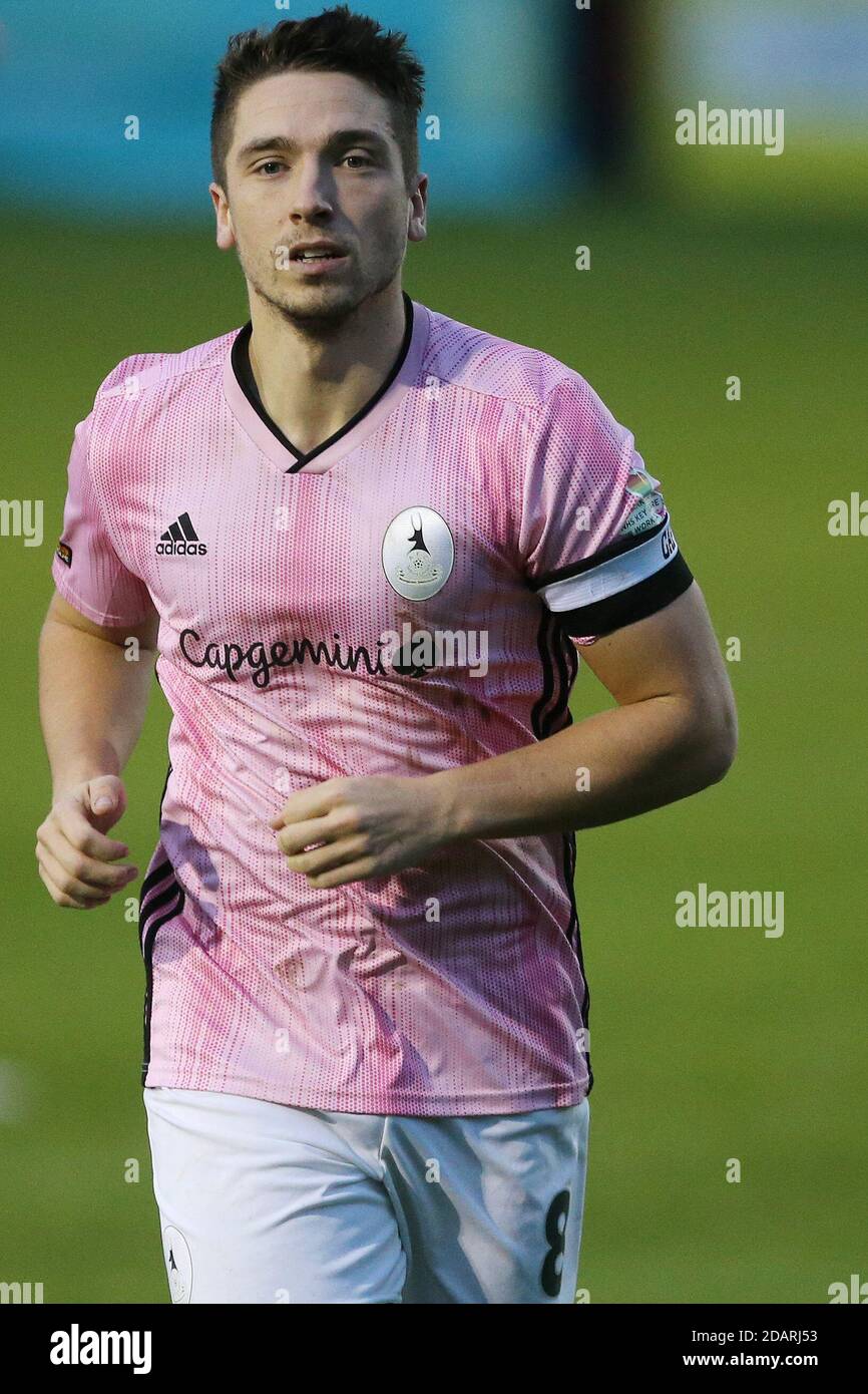 DARLINGTON, INGHILTERRA. 14 NOVEMBRE Adam Walker di AFC Telford durante la Vanarama National League North match tra Darlington e AFC Telford United a Blackwell Meadows, Darlington sabato 14 novembre 2020. (Credit: Mark Fletcher | MI News) Credit: MI News & Sport /Alamy Live News Foto Stock
