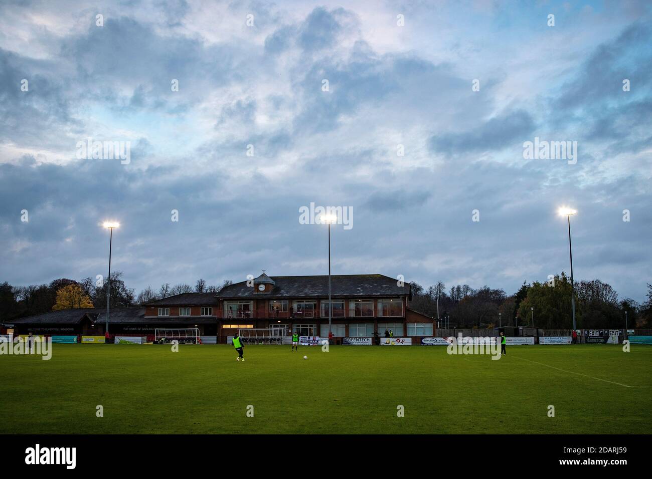 DARLINGTON, INGHILTERRA. 14 NOVEMBRE UNA visione genrale di Blackwell Meadows durante la Vanarama National League North match tra Darlington e AFC Telford United a Blackwell Meadows, Darlington sabato 14 novembre 2020. (Credit: Mark Fletcher | MI News) Credit: MI News & Sport /Alamy Live News Foto Stock