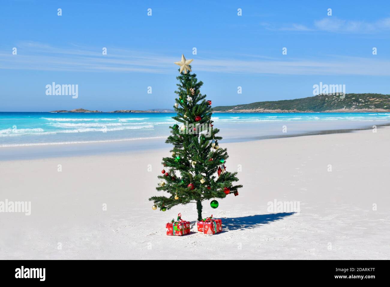 Natale sulla spiaggia, Cape le Grand National Park, Australia occidentale Foto Stock