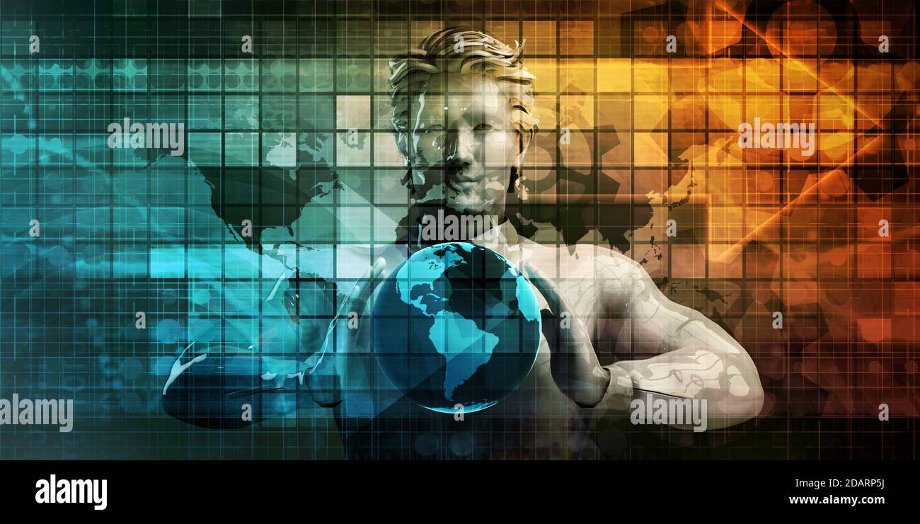 Intrattenimento digitale e Streaming Broadcast tecnologia arte Foto Stock