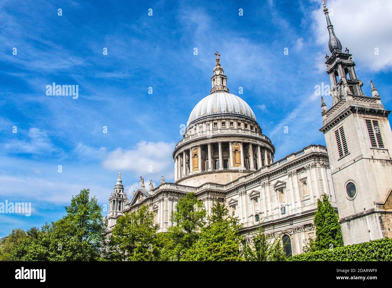 Veduta della Cattedrale di San Paolo a Londra, Inghilterra (UK) Foto Stock