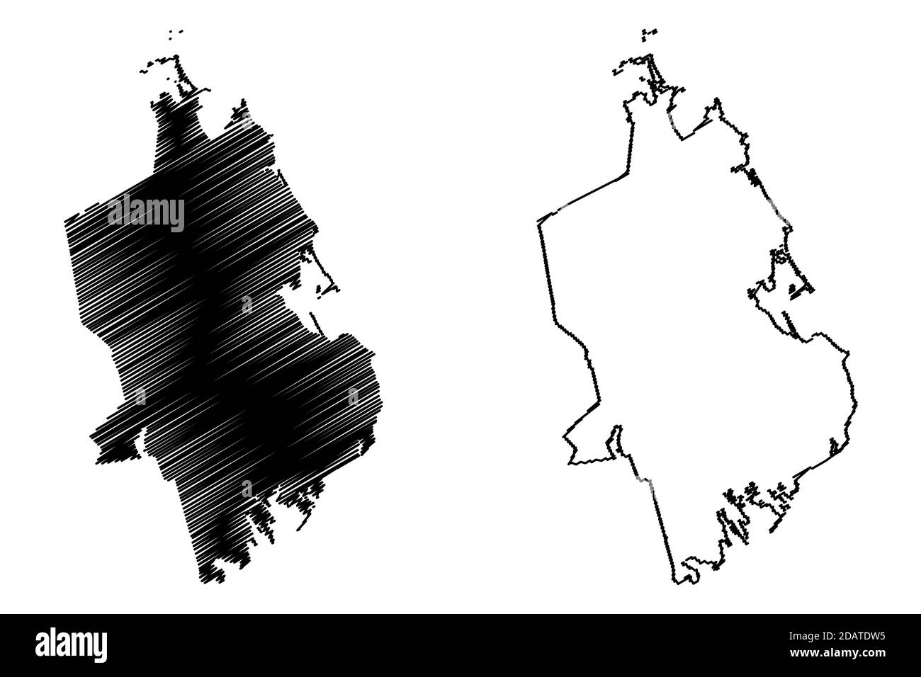 Plymouth County, Commonwealth del Massachusetts (Stati Uniti, Stati Uniti d'America, Stati Uniti, Stati Uniti, Stati Uniti) mappa vettoriale illustrazione, schizzo scrimolo Plymout Illustrazione Vettoriale