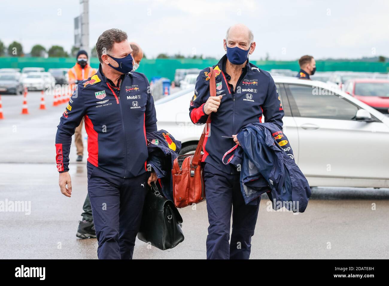 Tuzla vicino Istanbul, Turchia. 15 novembre 2020. HORNER Christian (gbr), Team Principal di Aston Martin Red Bull Racing, NEWEY Adrian, Chief Technical Officer di Aston Martin Red Bull Racing, ritratto durante il Gran Premio Turco di Formula 1 DHL 2020, dal 13 al 15 novembre 2020 sull'Intercity Istanbul Park, a Tuzla, vicino Istanbul, Italy - Photo Antonin Vincent / DPPI / LM Credit: Gruppo Editoriale LiveMedia/Alamy Live News Credit: Gruppo Editoriale LiveMedia/Alamy Live News Foto Stock