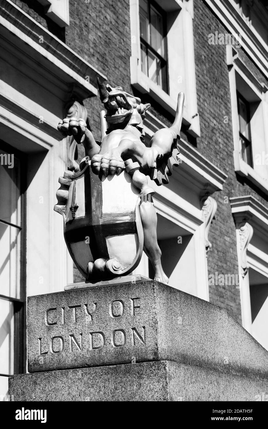 Città di Londra Boundary Dragons Foto Stock