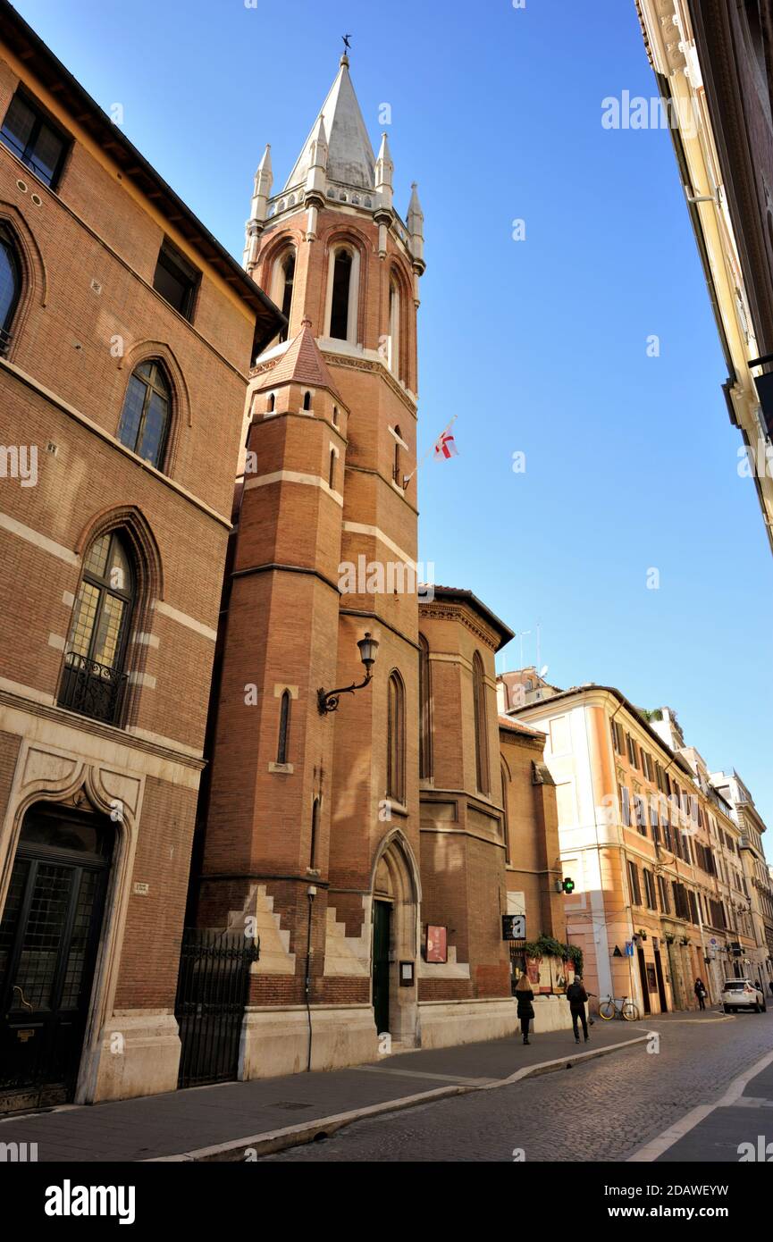 Chiesa anglicana di tutti i Santi, via del Babuino, Roma, Italia Foto Stock