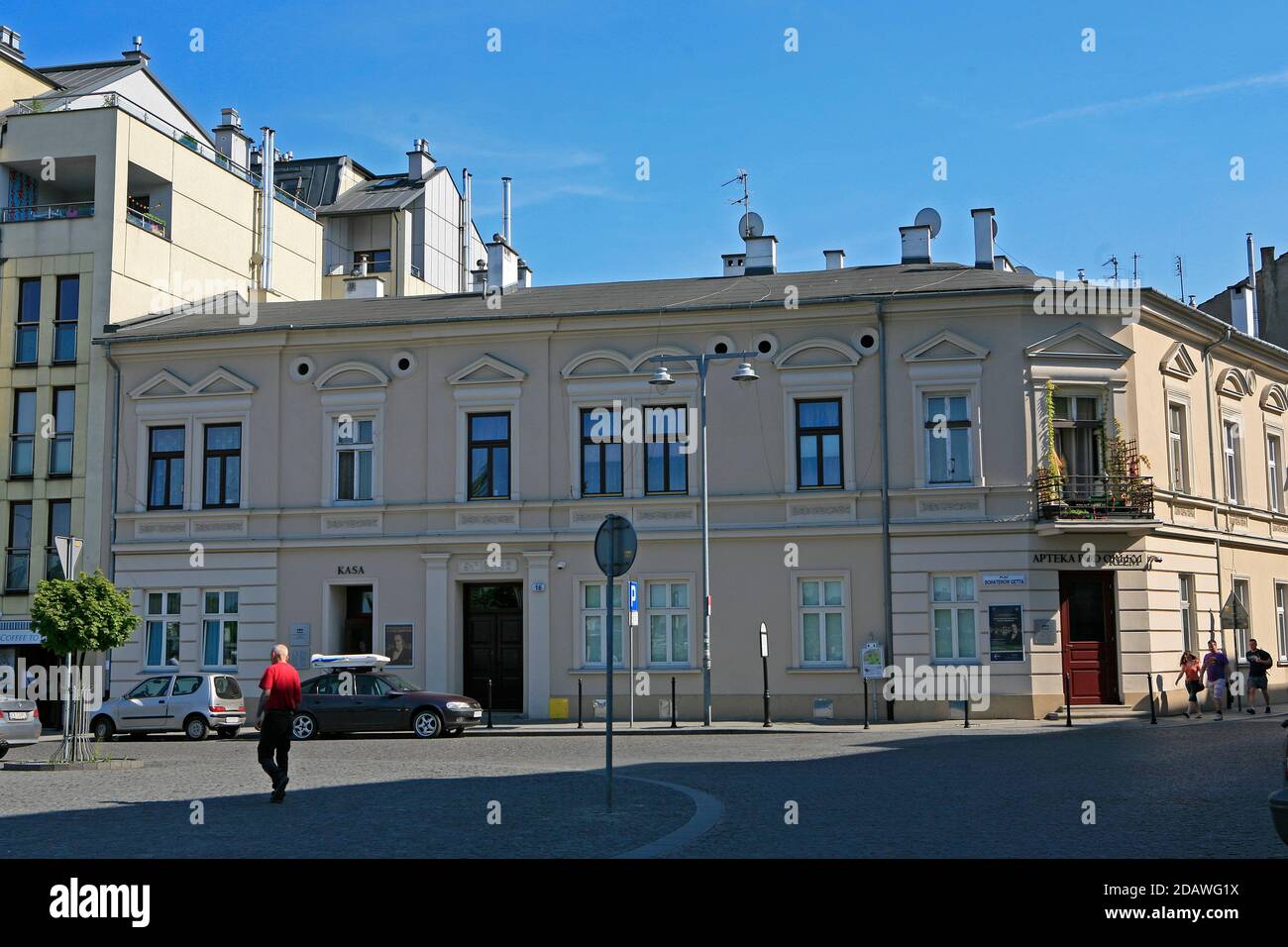 Farmacia sotto l'aquila (Apteka pod Orlem) Museo nel ghetto ebraico di Cracovia. Foto Stock