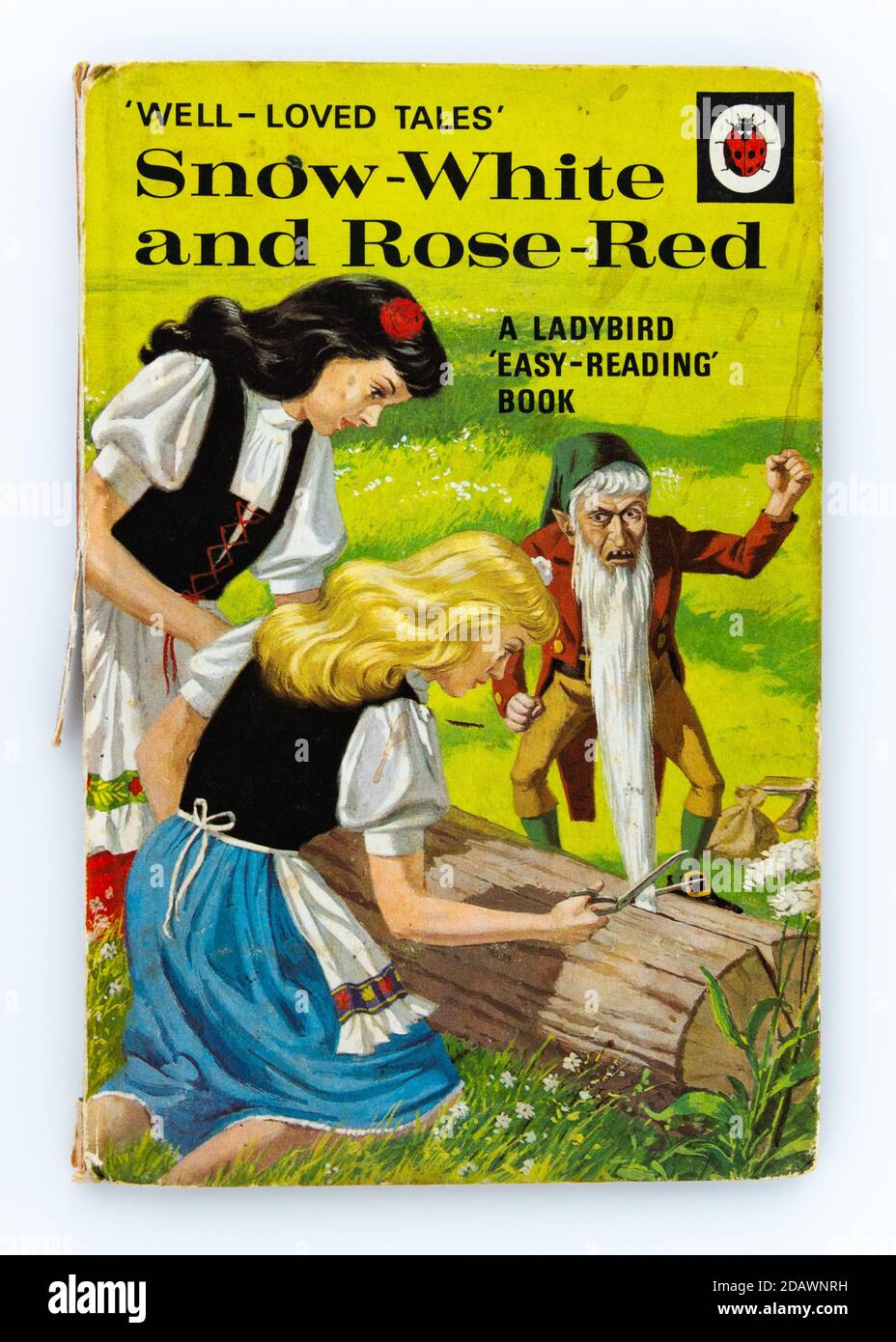 Libro di ladybird vintage di Snow White e Rose Red Foto Stock
