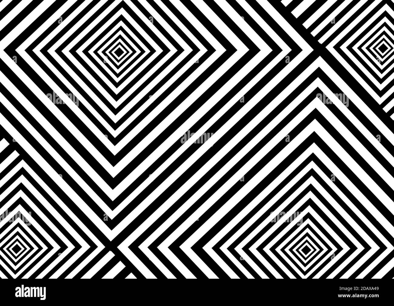 astratto retangolare sfondo bianco e nero Foto Stock