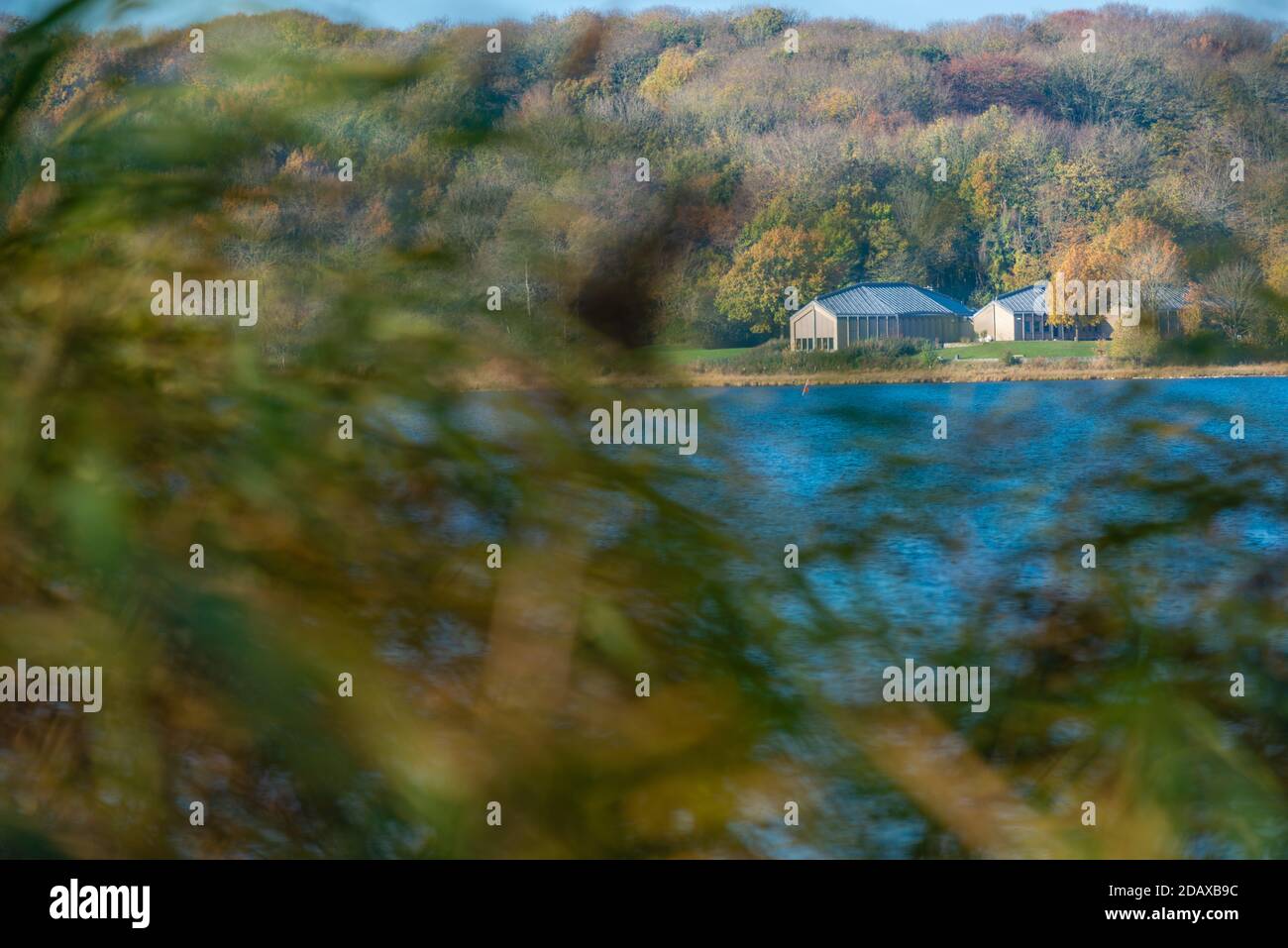 Museo Viking moderno Haithabu, Busdorf vicino a Schleswig, Haddeyer Noor, Regione Schlei, Schleswig-Holstein, Germania del Nord, Europa Foto Stock