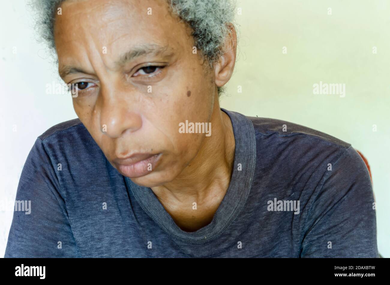 Donna triste Foto Stock