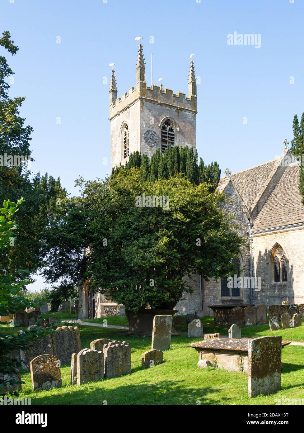 La Chiesa Parrocchiale di San Nicola, Church Lane, Islip, Oxfordshire, Inghilterra, Regno Unito Foto Stock