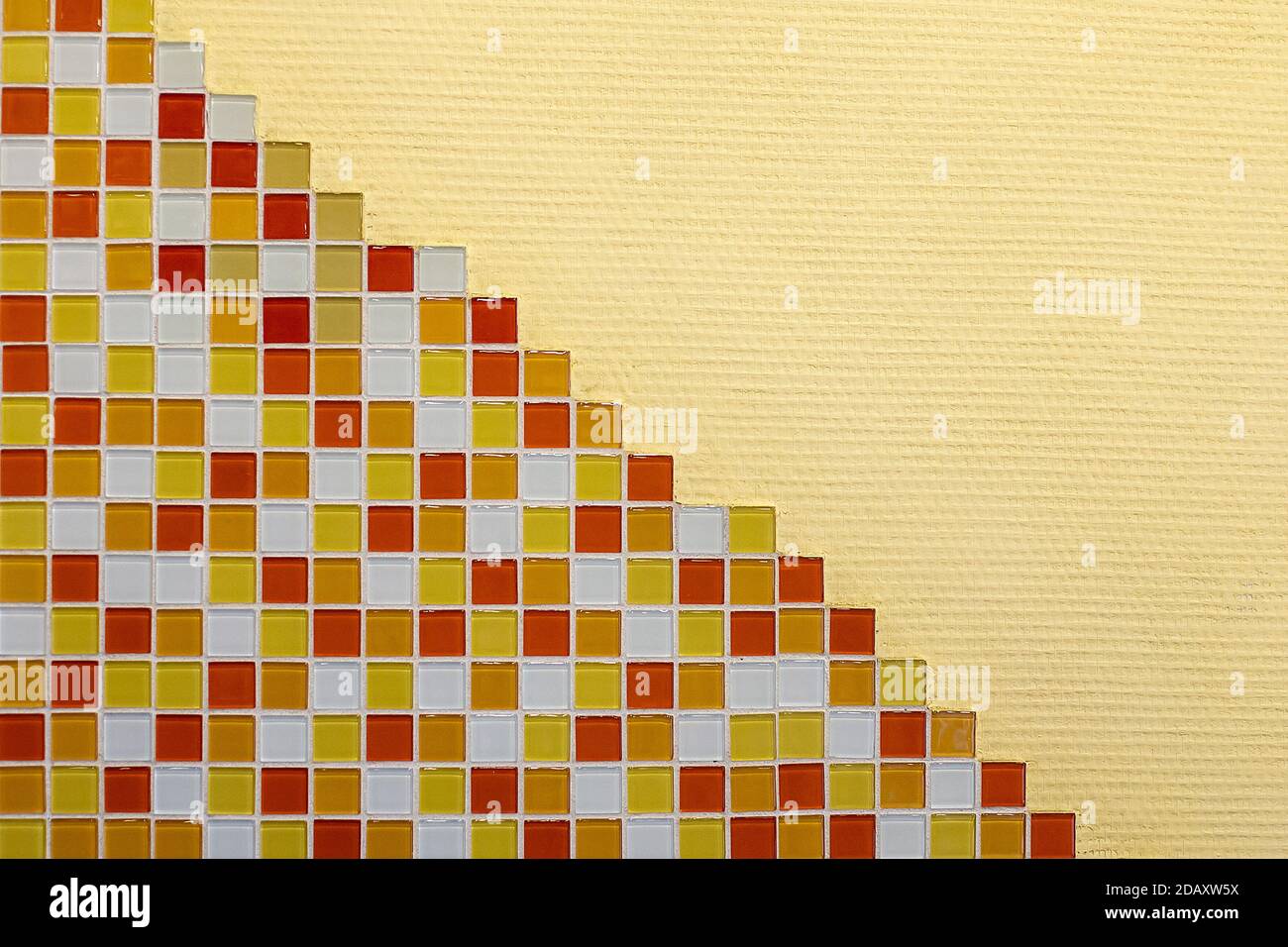 le tessere mosaico multicolore, le pareti interne Foto Stock