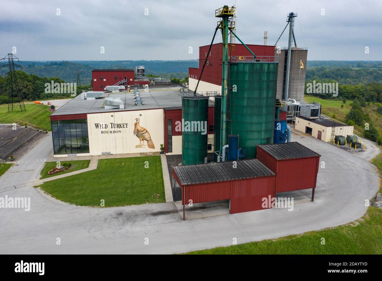 Distilleria di bourbon della Turchia selvaggia, Lawrenceburg, Kentucky, Stati Uniti Foto Stock