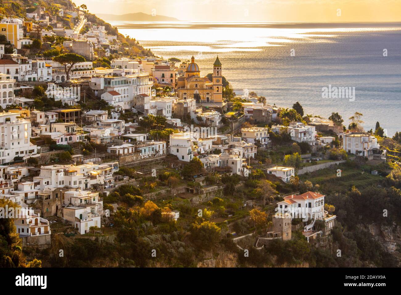 Praiano, Provincia di Salerno, Costiera Amalfitana, Italia Foto Stock