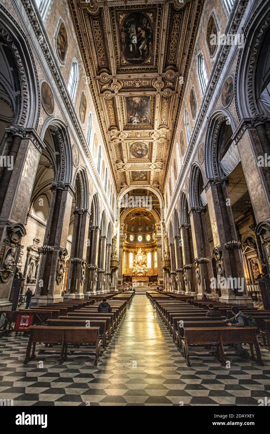 Duomo di Napoli, Duomo di Napoli, Napoli, Italia Foto Stock