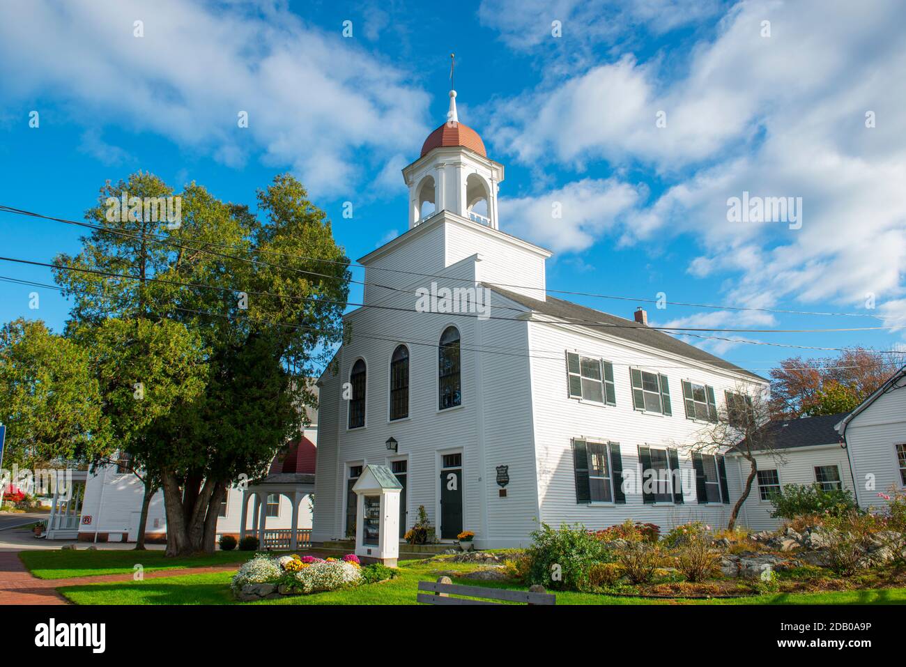 New Castle Congregational Church on Main Street in New Castle, New Hampshire, New Hampshire, USA. Foto Stock