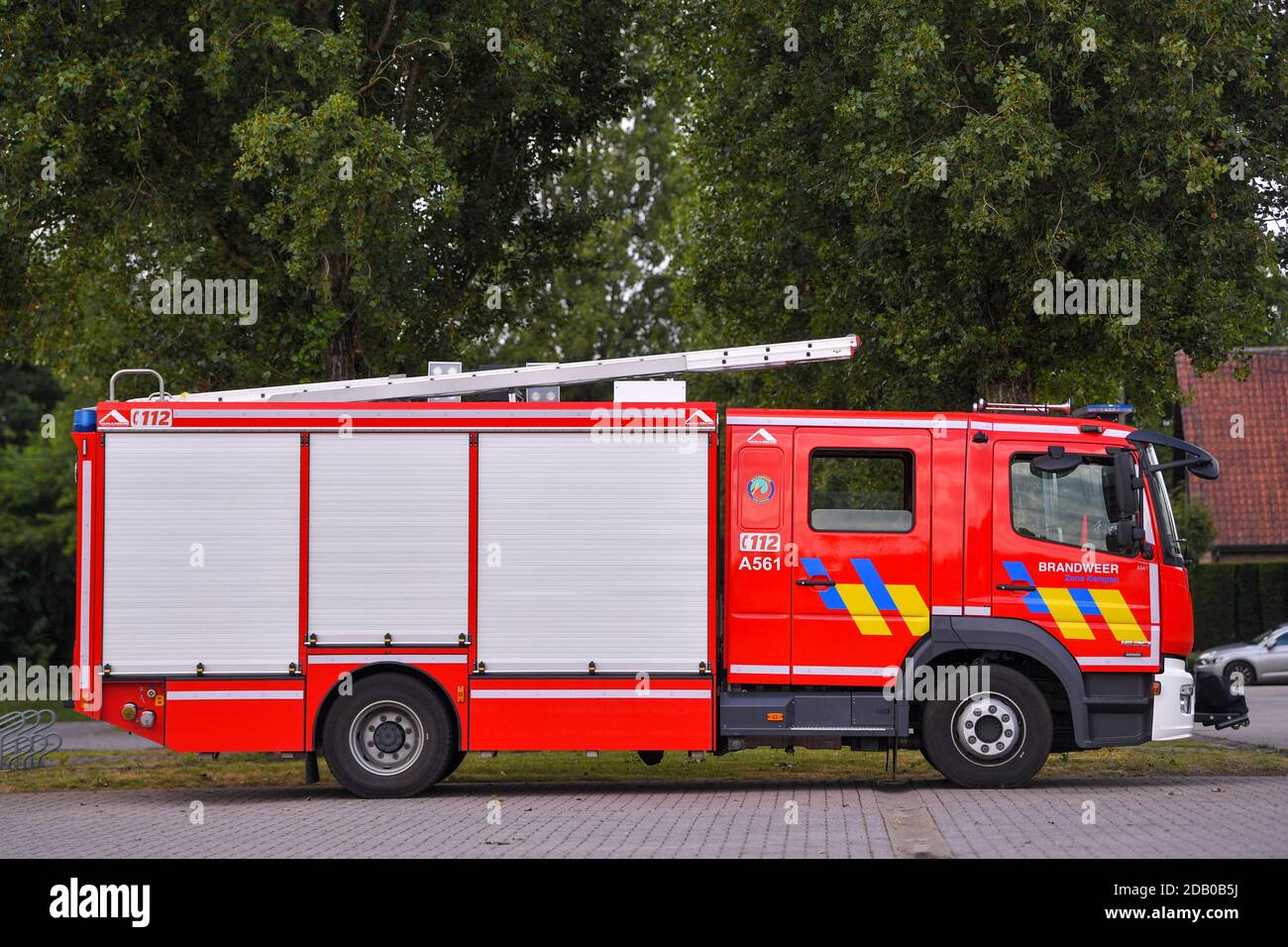 L'immagine mostra un veicolo da vigile del fuoco in MOL, lunedì 29 giugno 2020. BELGA FOTO LUC CLAESSEN Foto Stock