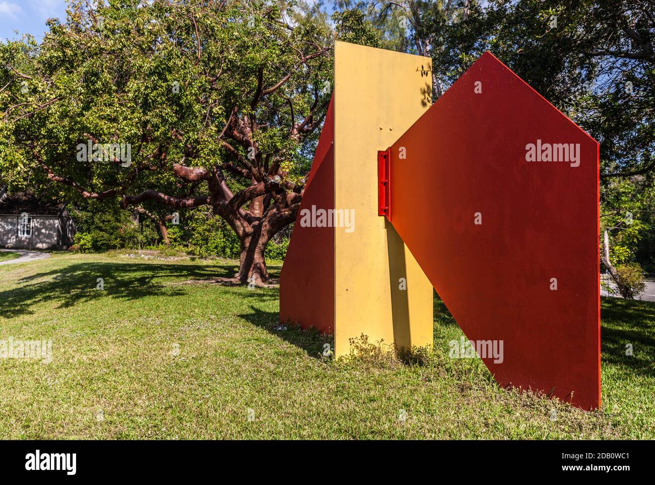 Scultura in metallo al Graynolds Park, Florida, USA. Foto Stock
