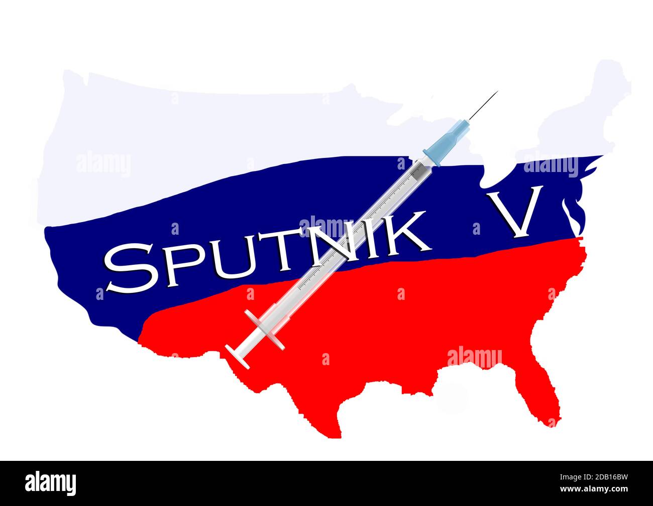 Il vaccino russo Sputnik V Foto Stock