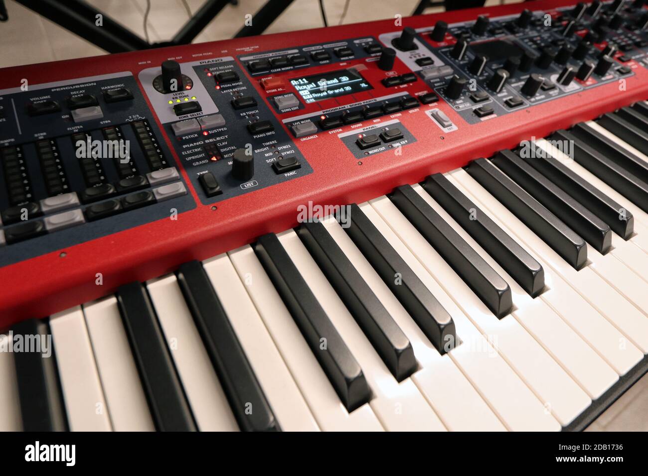 Pianoforte elettronico, tastiera strumento musicale Foto Stock