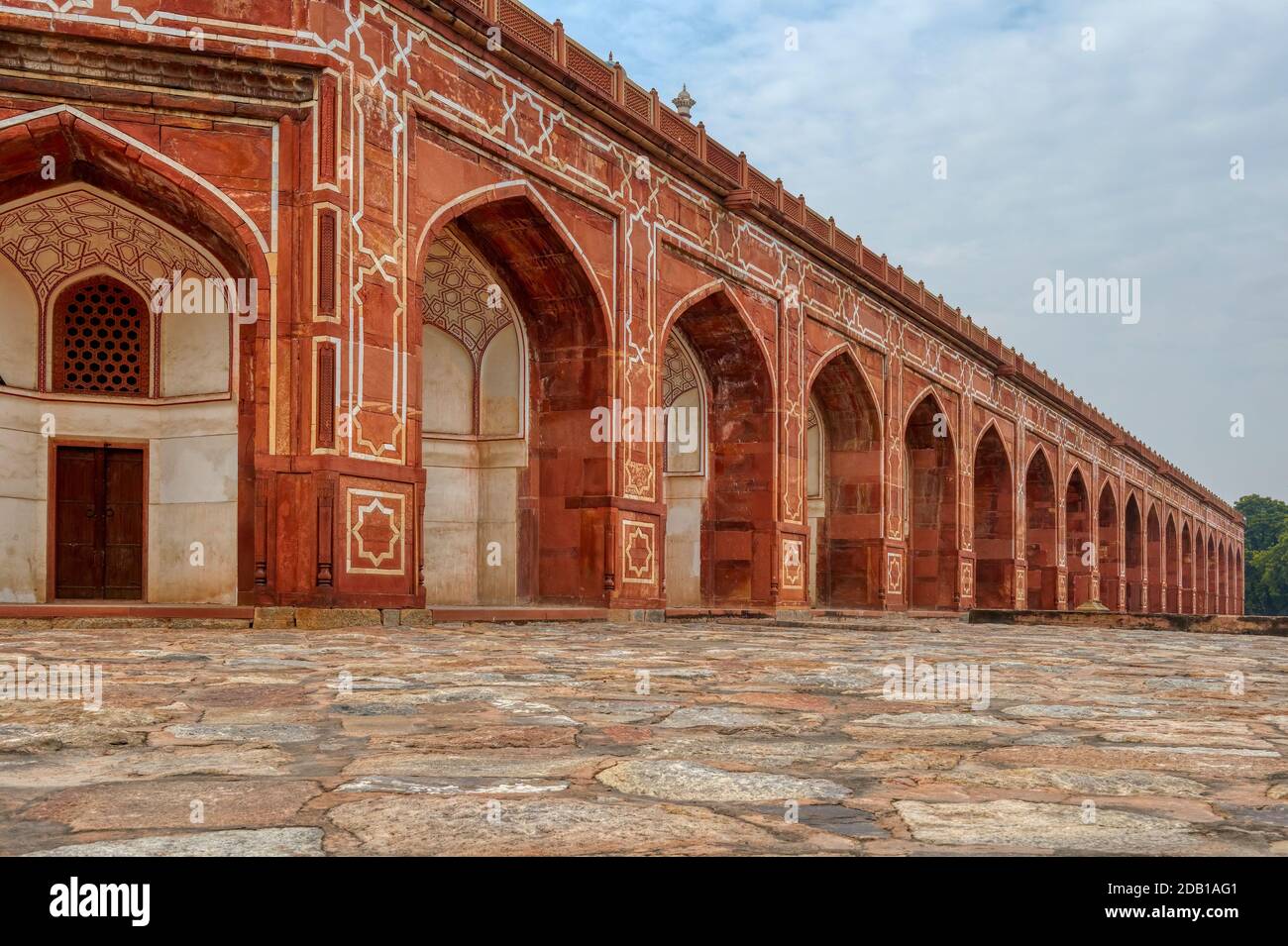 La tomba e il memoriale di Humayun, Delhi, India Foto Stock