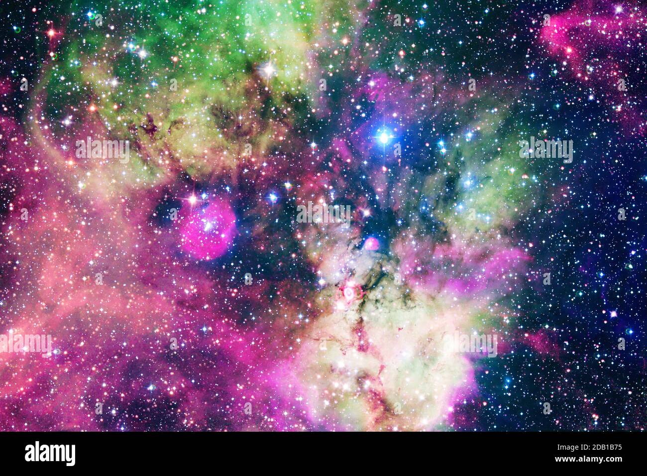 Starfield. Elementi di questa immagine forniti dalla NASA. Foto Stock