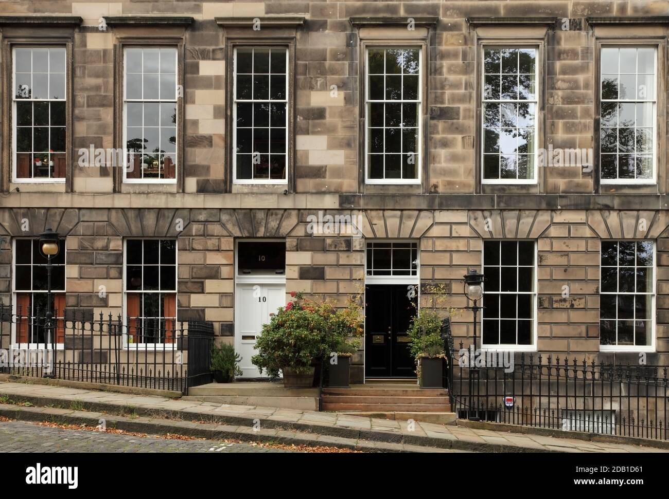 Edificio in Charlotte Square, Edimburgo, patrimonio dell'umanità dell'UNESCO, Foto Stock