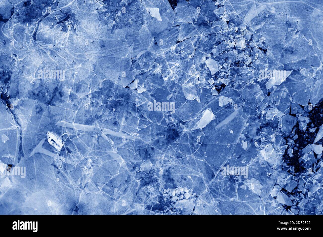 blu ghiaccio rotto. sfondo per il design Foto Stock