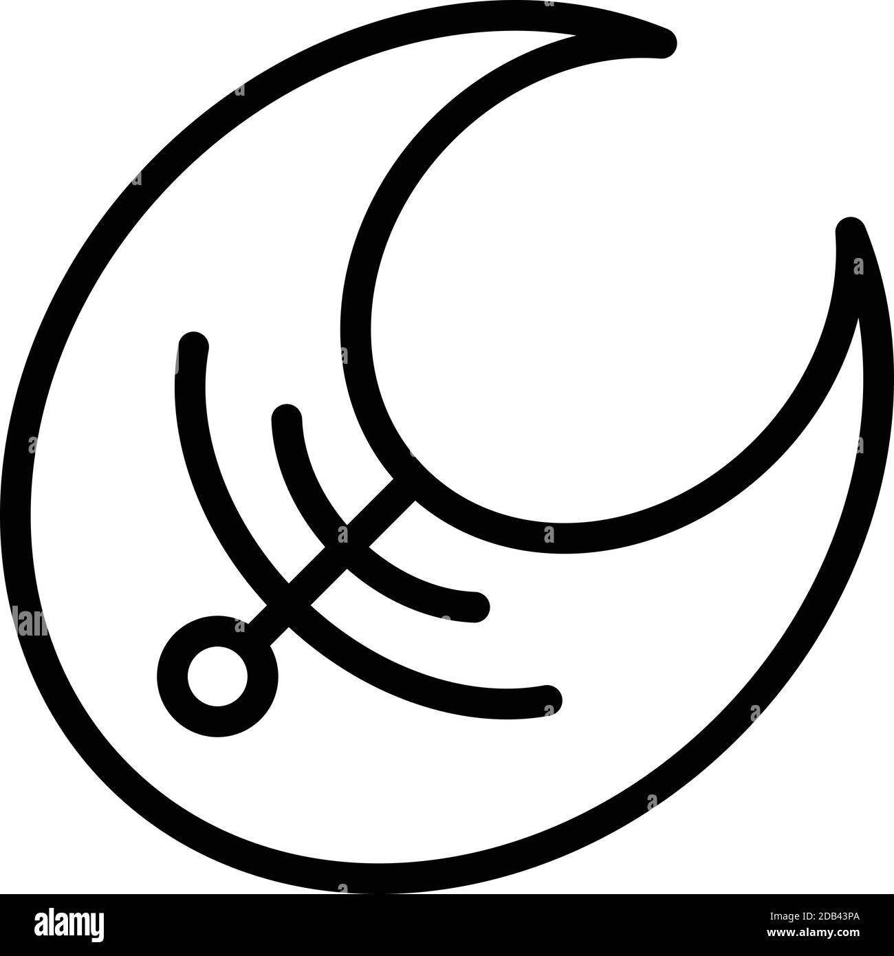 Icona a fette di pesce. Icona vettoriale di pesce a fette per il web design isolato su sfondo bianco Illustrazione Vettoriale