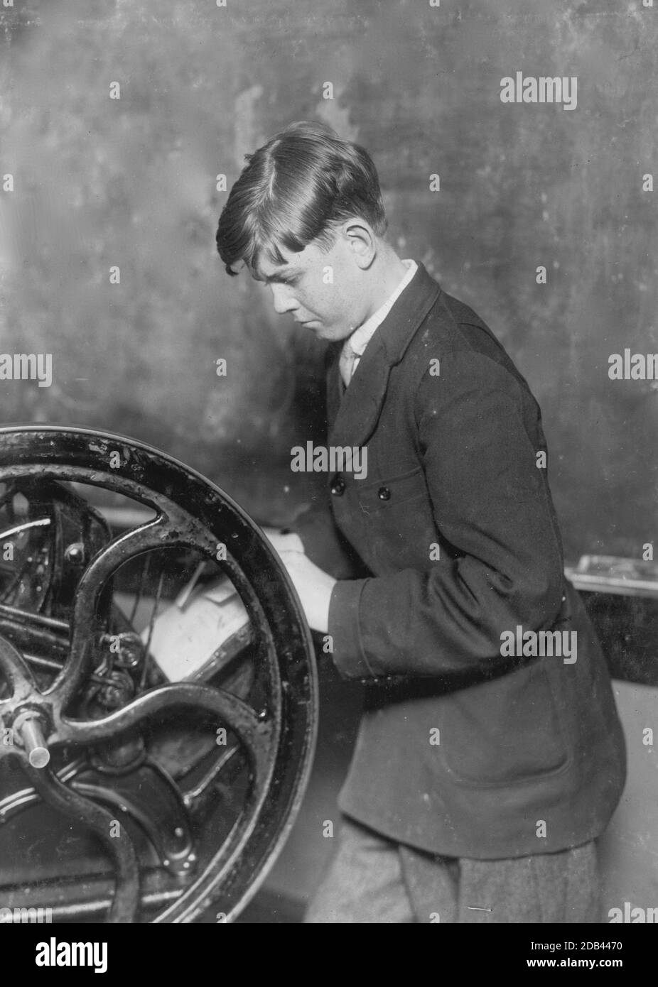 Fall River Technical High - Mill Righting corso Meccanica. Foto Stock