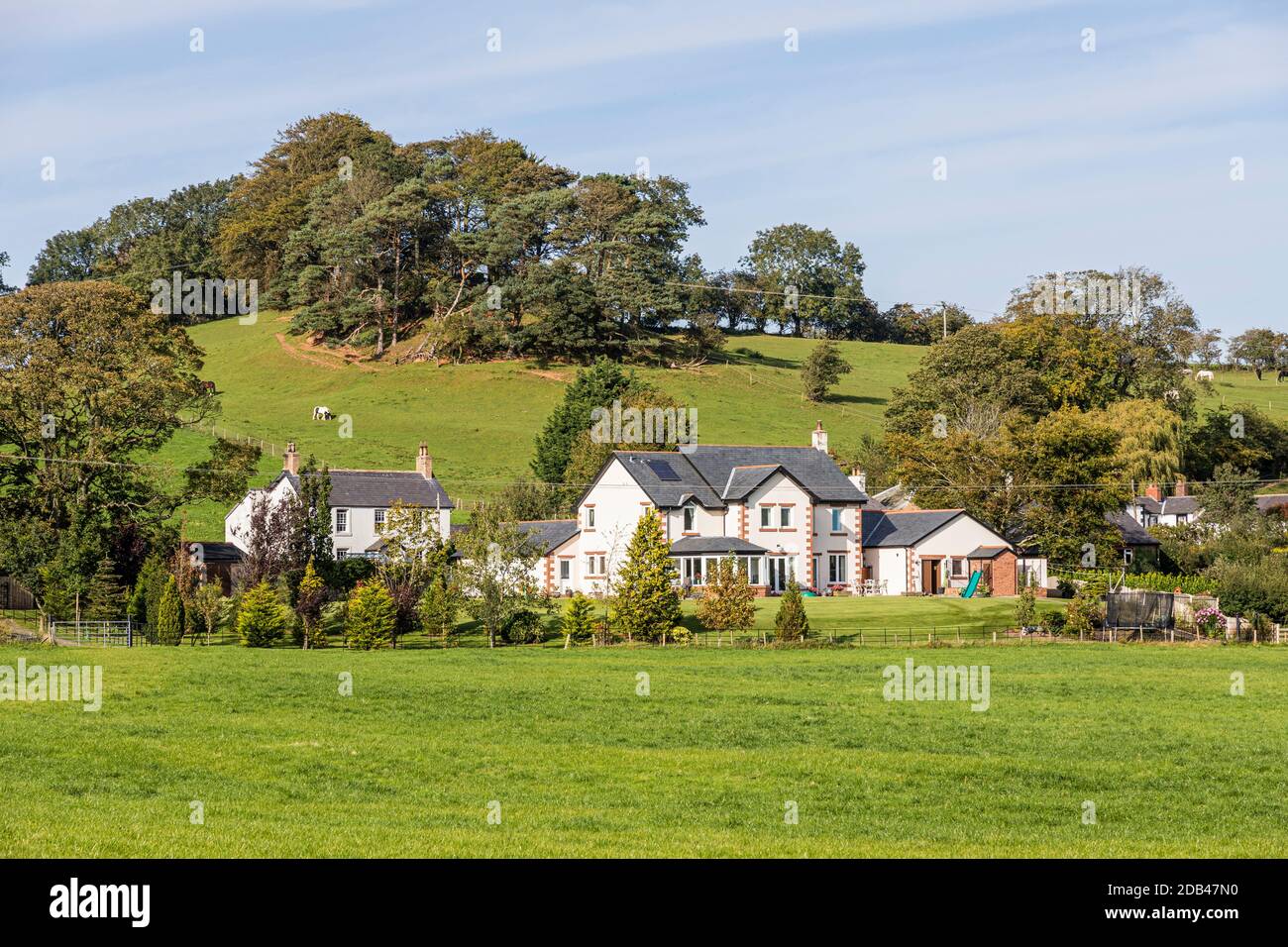 Il villaggio rurale di Irthington, Cumbria Regno Unito Foto Stock
