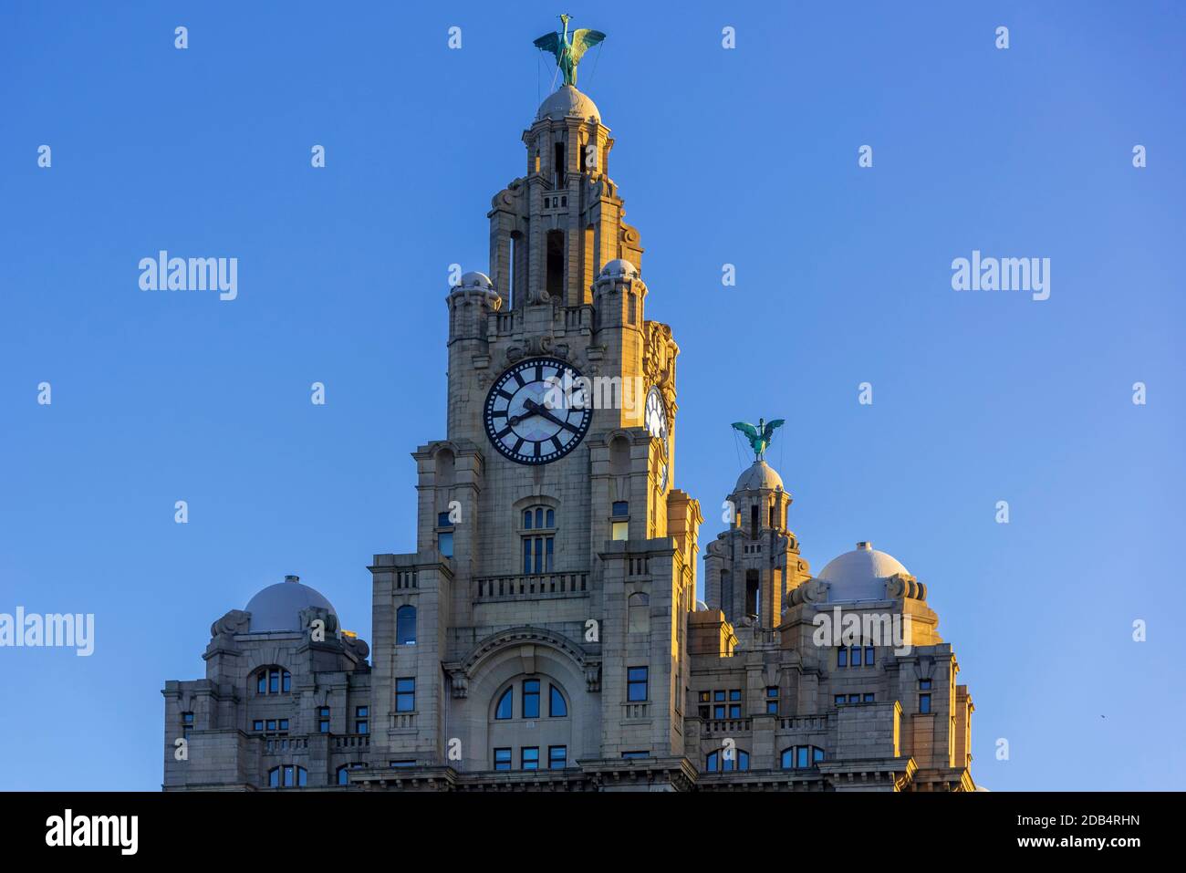 L'edificio Royal Liver con i famosi uccelli del fegato. Foto Stock