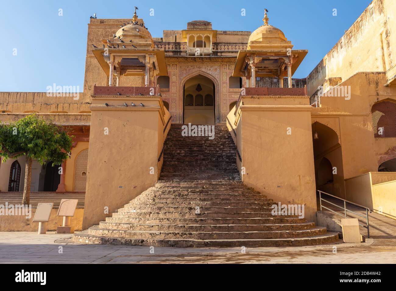 Amber Fort, Shila Devi Temple a Jaipur, Rajasthan, India. Foto Stock