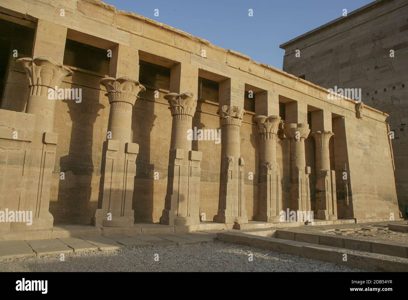 TEMPIO DI PHILAE , EGITTO Foto Stock