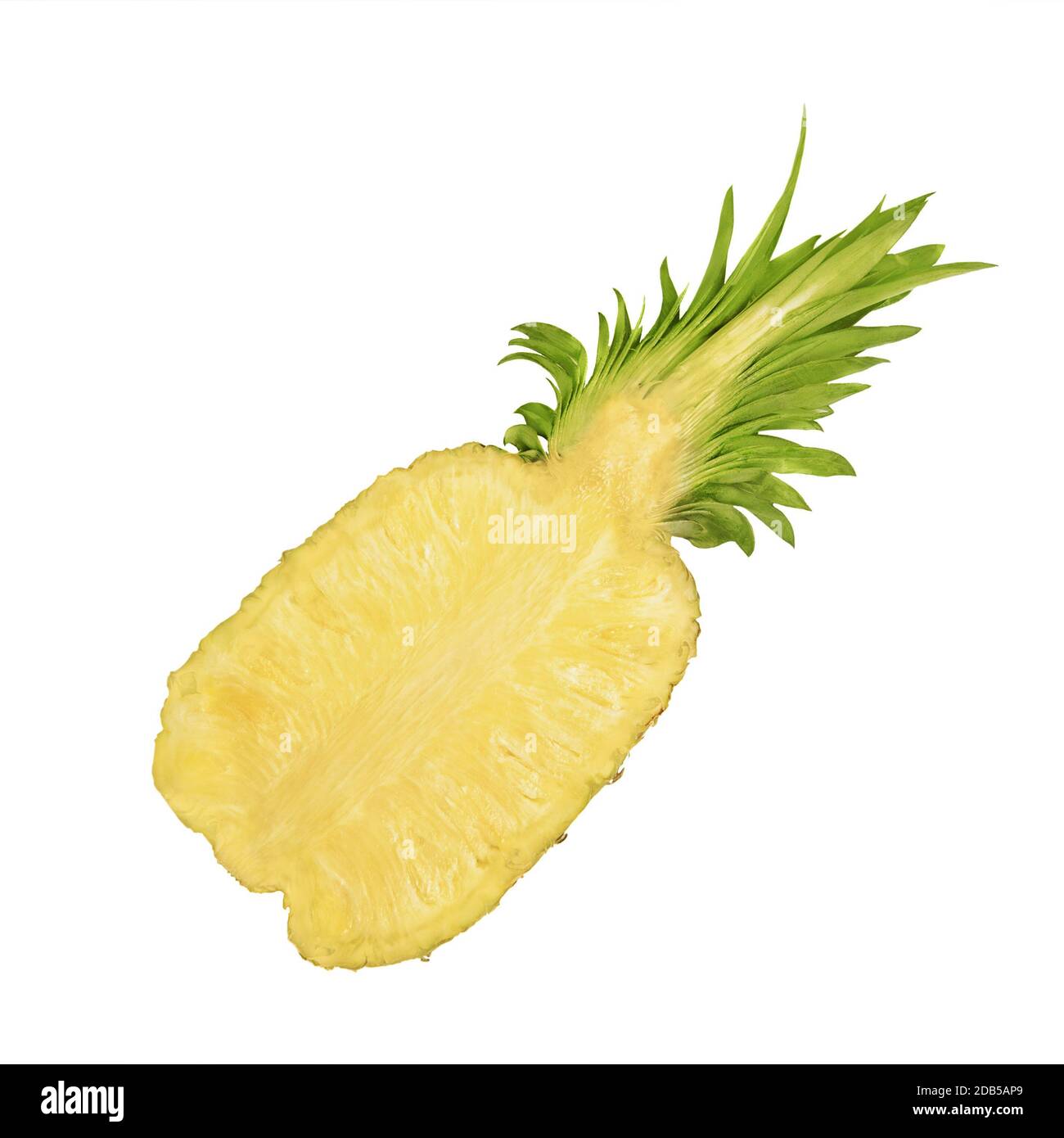 Layout creativo fatto di ananas. Disposizione piatta. Concetto di cibo. Il concetto di potere. Foto Stock