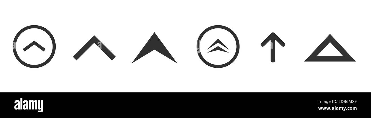 Scorri le icone verso l'alto Illustrazione Vettoriale